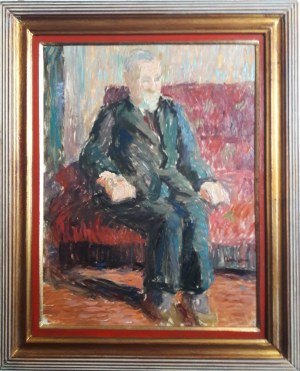 Otto Axer, Portret mężczyzny we wnętrzu