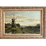 Hendrik Gerard ten Hoet, Holandská krajina s větrným mlýnem