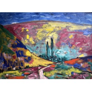 Alfred Lenica, Paesaggio - Strada per Balcik II