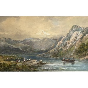 Charles Nicholls Woolnoth, Widok szkocki Coire Gabhail, Glen Coe