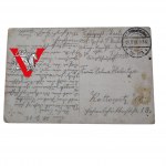 Heavy Artillery Letter Card from the Front 1915 sent Rybnik Katowice Pole