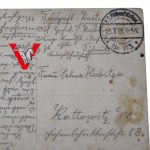 Heavy Artillery Letter Card from the Front 1915 sent Rybnik Katowice Pole