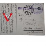 Card from Italian Front Lazaret Written in Polish to Batzdorf Komorowice Bielsko Biala 1915 year