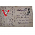 Karte Brief von der Front 1917 Prudnik Neustadt Rybnik