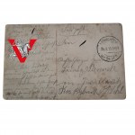 Karta List z Frontu 1915 rok Polak 84 Dywizja Piechoty powiat Rybnik