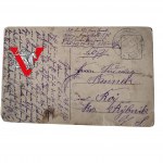 Grodno 1916 Židovská vojenská nemocnice JUDAIKA , razítko zasláno do okresu Rybnik Vzácné