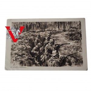 Okopy Karta List z Frontu 1915 Biskupice