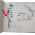 Legionáři polští Podhale Nowy Targ Velitelství Album 1914 s autogramem malíře LUDWIGA KOCHA