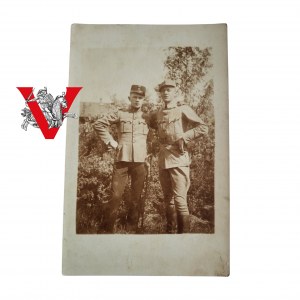Polské legie, 2. brigáda legionářů Rogatywka s orlicí na hlavě Foto podepsáno 1918r