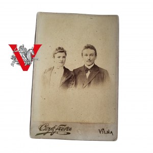 Fotografia Kartonikowa, Wilno Vilna, Czyż, Małżenstwo, Duże Zdjęcie, XIX/XX wiek