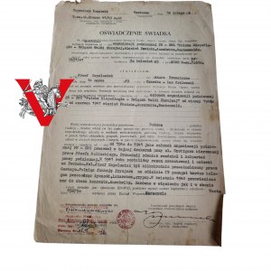 Zeznania Świadka, Żołnierz AK, Więzień, Pawiak, Oświęcim , Buchenwald, Eugeniusz Konarski