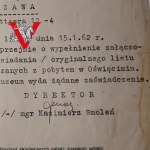 Państwowe Muzeum w Oświęcimiu Pismo do Byłego Więźnia, Józef Kapelusiak