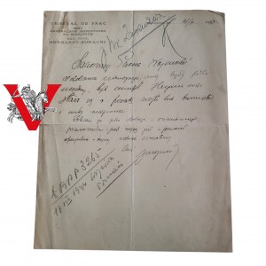 Generał Burhardt-Bukacki list Generała do Wojewody 1934