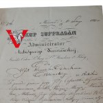 [!!!VALOR RARYTAS / OGROMNY UNIKAT!!!] Warszawa 1850 NARODZINY NASTĘPCY TRONU SYNA CARA ALEKSANDRA , Podpis Kanonik Antoni Białobrzeski