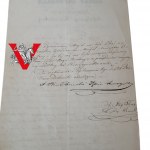 [!!!VALOR RARYTAS / OGROMNY UNIKAT!!!] Warszawa 1850 NARODZINY NASTĘPCY TRONU SYNA CARA ALEKSANDRA , Podpis Kanonik Antoni Białobrzeski