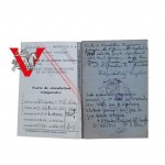 Maria Onyszkiewicz Kurierka AK, Francuska Legitymacja Wojskowa Przepustka Francja 1944 r