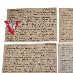 Łomża Cztery Karty Żołnierza do Dziewczyny w Warszawie 32 Pułk Piechoty, Kobyliński