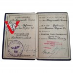 GG Okupacja Warszawa 1941, Ausweis Dr Marynowski Radca Prawny PKO, Prezes Prokuratorii Generalnej do 1939