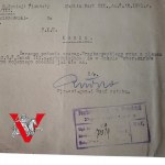 Twierdza Modlin Fort III , 8 Dywizja Piechoty 1921, Pismo z podpisem Majora Sztabu Generalnego