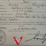 Zwolnienie ze Służby Wojskowej, były Kapitan 33 PP, Burmistrz Poddębice , 1939,Łódź Kutno [CIEKAWY DOKUMENT]