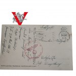 Third Reich Adolf Hitler and Artillery, Feldpost 1941 Stamp Artillery