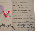 Polish Military Camp in Dossel , Colonel's Personal Identification Card 1945, Signed by Colonel Mieczyslaw Mozdniewicz VIRTUTI MILITARI
