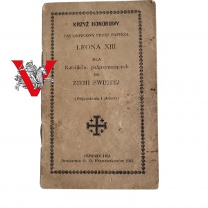 II Korpus , Krzyż Jerozolimski Nadania na Kaprala 1943, Rzadkie w formie Legitymacji