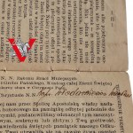 II Korpus , Krzyż Jerozolimski Nadania na Kaprala 1943, Rzadkie w formie Legitymacji