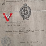 [!!!VALOR RARYTAS / OGROMNY UNIKAT!!!] Rosja Carska , Dyplom nadania Odznaki Politechnika Ryska, 1897, Polski Szlachcic
