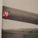 Niemcy XX lecie ZEPPELIN Ogromny Statek Powietrzny Sterowiec Lądowanie, Piękne Zdjęcie