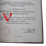 Wojska Specjalne Spadochronowe, extra Dyplom dla Pułkownika, teczka z gapą, podpis generała [PIĘKNE]