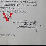 Wojska Specjalne Spadochronowe, extra Dyplom dla Pułkownika, teczka z gapą, podpis generała [PIĘKNE]