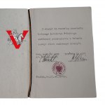 21. Pułk Lotnictwa Rozpoznania Taktycznego , Piękny Dyplom dla Pułkownika, Podpis Dowódcy Pułku