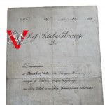 [!!!VALOR RARYTAS / OGROMNY UNIKAT!!!] Powstanie Listopadowe - nadanie Virtuti Militari 9 czerwca 1831, podpis generał Łubieński, bohater spod Somosierry