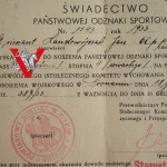 POWSTANIE WIELKOPOLSKIE 60 PP kawaler VIRTUTII MILITARI Legitymacja odznaki Sportowej