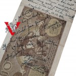 [UNIKAT!!!] Banknot z Obozu Jenieckiego z Podpisami Powstańców Warszawskich, 1944 r