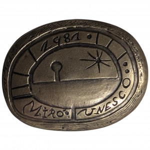 Joan Miro, Pamiątkowy medal UNESCO z okazji setnych urodzin Pabla Picassa, przyjaciela artysty, 1981