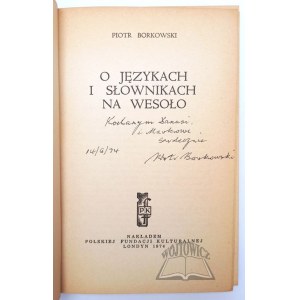 BORKOWSKI Piotr, O językach i słownikach na wesoło.