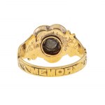 Pierścionek w typie mourning ring, Anglia, Londyn, 1848 r., styl wiktoriański