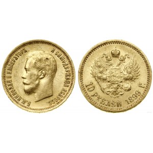 Rosja, 10 rubli, 1899 (Э•Б), Petersburg
