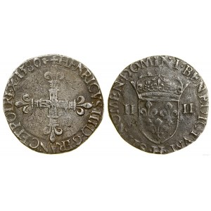 Polska, 1/4 ecu, 1580 / H, La Rochelle