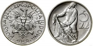 Polska, 5 złotych, 1958, Warszawa