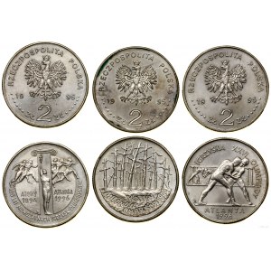 Polska, zestaw: 3 x 2 złote, 1995, Warszawa