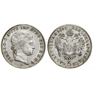 Austria, 5 krajcarów, 1840 C, Praga