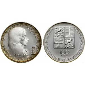 Czechosłowacja, 100 koron, 1991, Kremnica