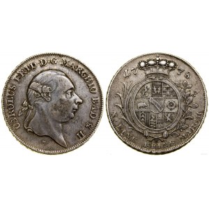 Niemcy, talar, 1778 HW, Durlach