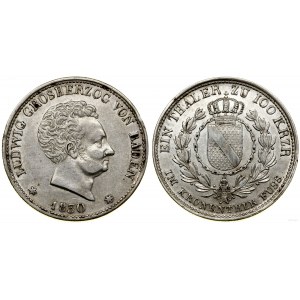 Niemcy, talar = 100 krajcarów, 1830, Karlsruhe