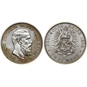 Niemcy, 2 marki, 1888 A, Berlin