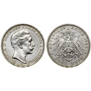 Niemcy, 3 marki, 1909 A, Berlin