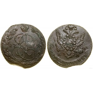 Rosja, 5 kopiejek, 1779 EM, Jekaterinburg